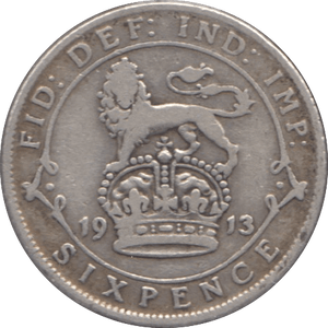 1913 SIXPENCE ( NF ) - Sixpence - Cambridgeshire Coins