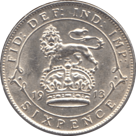 1913 SIXPENCE ( UNC ) - Sixpence - Cambridgeshire Coins