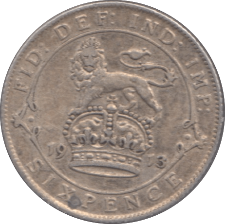 1913 SIXPENCE ( VF ) - Sixpence - Cambridgeshire Coins