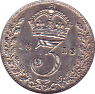 1913 THREEPENCE ( AUNC ) - Threepence - Cambridgeshire Coins