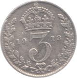 1913 THREEPENCE ( VF ) - Threepence - Cambridgeshire Coins