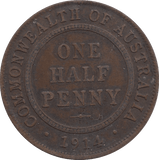 1914 1 HALFPENNY AUSTRALIA - WORLD COINS - Cambridgeshire Coins
