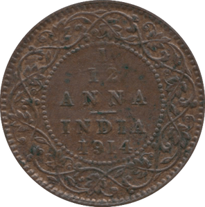 1914 1/12 ANNA INDIA - WORLD COINS - Cambridgeshire Coins