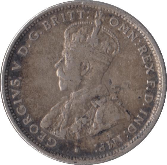 1914 AUSTRALIA SILVER SHILLING - SILVER WORLD COINS - Cambridgeshire Coins