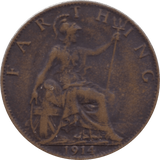 1914 FARTHING 2 ( GVF ) 52 - Farthing - Cambridgeshire Coins