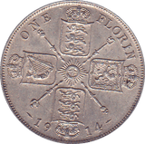 1914 FLORIN ( GEF ) - Florin - Cambridgeshire Coins
