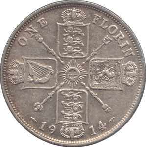 1914 FLORIN ( GVF ) 3 - Florin - Cambridgeshire Coins
