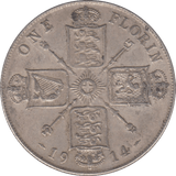 1914 FLORIN ( GVF ) 8 - Florin - Cambridgeshire Coins