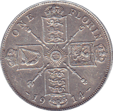 1914 FLORIN ( GVF ) - Florin - Cambridgeshire Coins