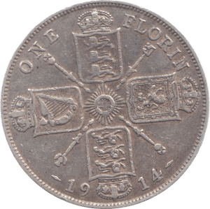 1914 FLORIN ( VF ) 10 - Florin - Cambridgeshire Coins
