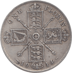 1914 FLORIN ( VF ) 11 - Florin - Cambridgeshire Coins