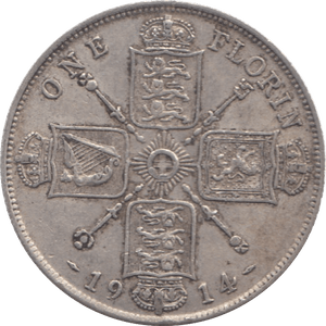 1914 FLORIN ( VF ) 12 - Florin - Cambridgeshire Coins
