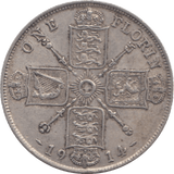 1914 FLORIN ( VF ) 12 - Florin - Cambridgeshire Coins