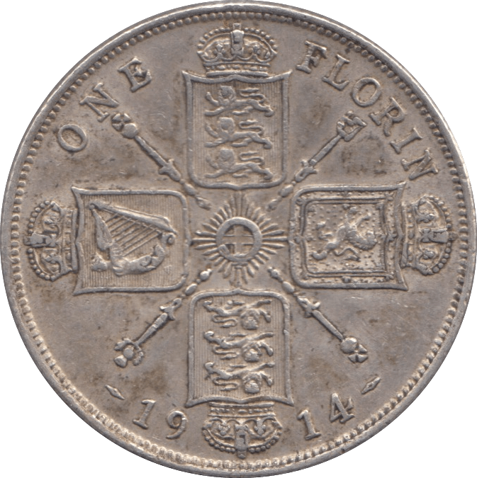 1914 FLORIN ( VF ) 2 - FLORIN - Cambridgeshire Coins