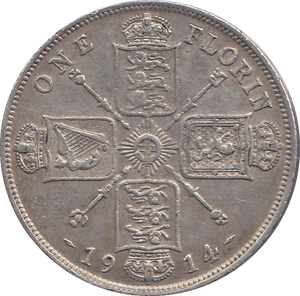 1914 FLORIN ( VF ) C - Florin - Cambridgeshire Coins