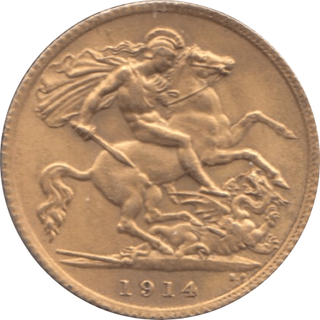 1914 GOLD HALF SOVEREIGN ( EF ) - Half Sovereign - Cambridgeshire Coins