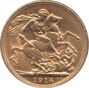 1914 GOLD SOVEREIGN ( AUNC ) 3 - Sovereign - Cambridgeshire Coins