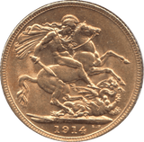 1914 GOLD SOVEREIGN ( AUNC ) 3 - Sovereign - Cambridgeshire Coins