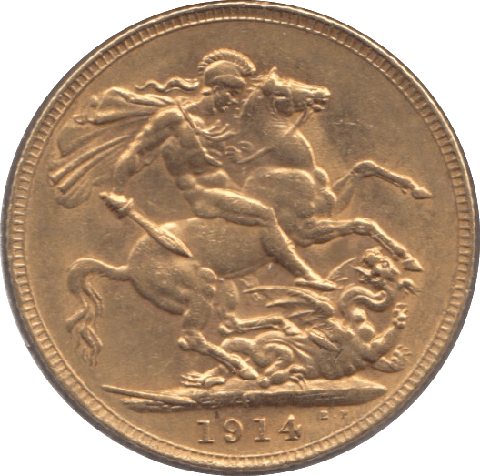 1914 GOLD SOVEREIGN ( AUNC ) PERTH MINT - Sovereign - Cambridgeshire Coins