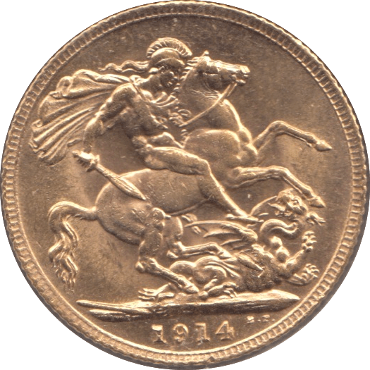 1914 GOLD SOVEREIGN ( AUNC ) - Sovereign - Cambridgeshire Coins