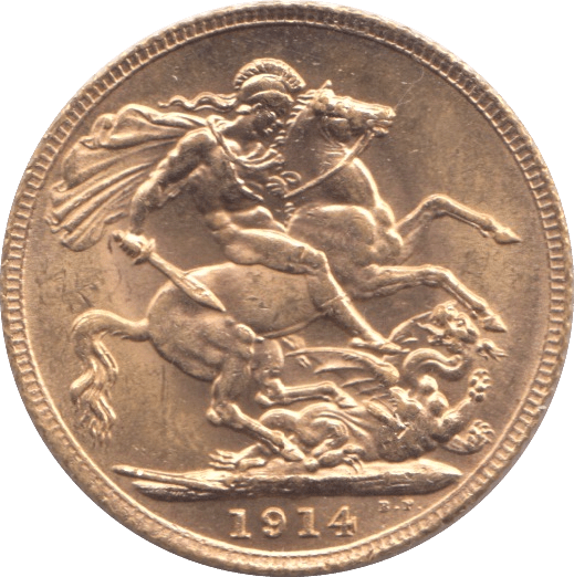 1914 GOLD SOVEREIGN ( AUNC ) - Sovereign - Cambridgeshire Coins