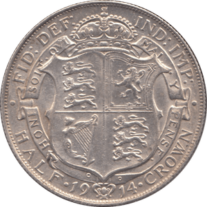 1914 HALFCROWN ( AUNC ) 6 - Halfcrown - Cambridgeshire Coins