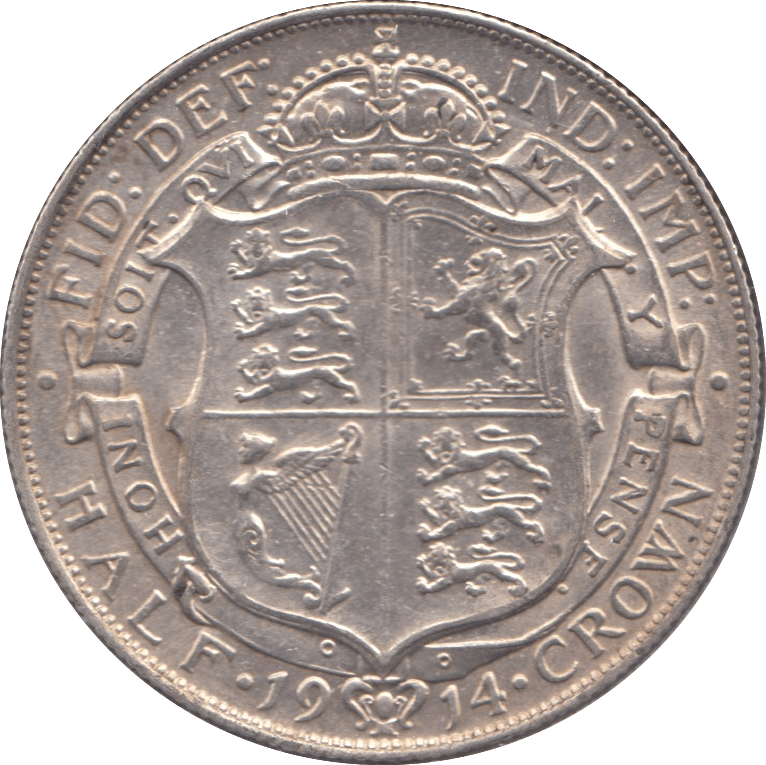 1914 HALFCROWN ( AUNC ) 6 - Halfcrown - Cambridgeshire Coins