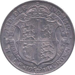 1914 HALFCROWN ( EF ) 1 - Halfcrown - Cambridgeshire Coins
