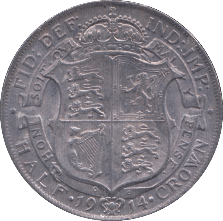 1914 HALFCROWN ( EF ) 1 - Halfcrown - Cambridgeshire Coins