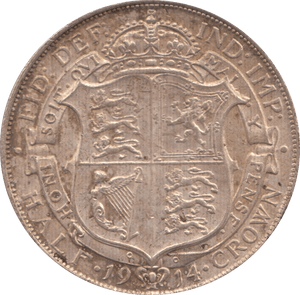 1914 HALFCROWN ( EF ) 4 - HALFCROWN - Cambridgeshire Coins