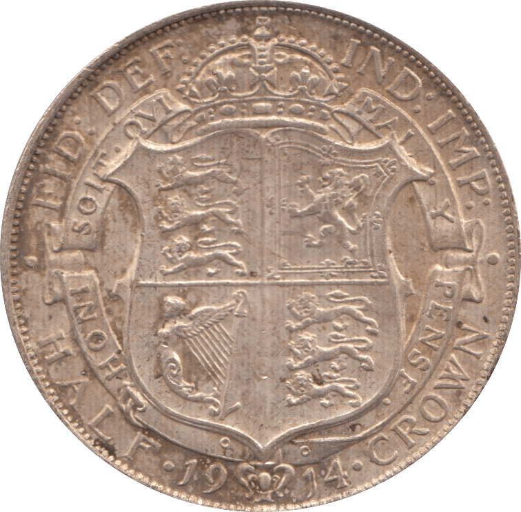 1914 HALFCROWN ( EF ) 4 - HALFCROWN - Cambridgeshire Coins