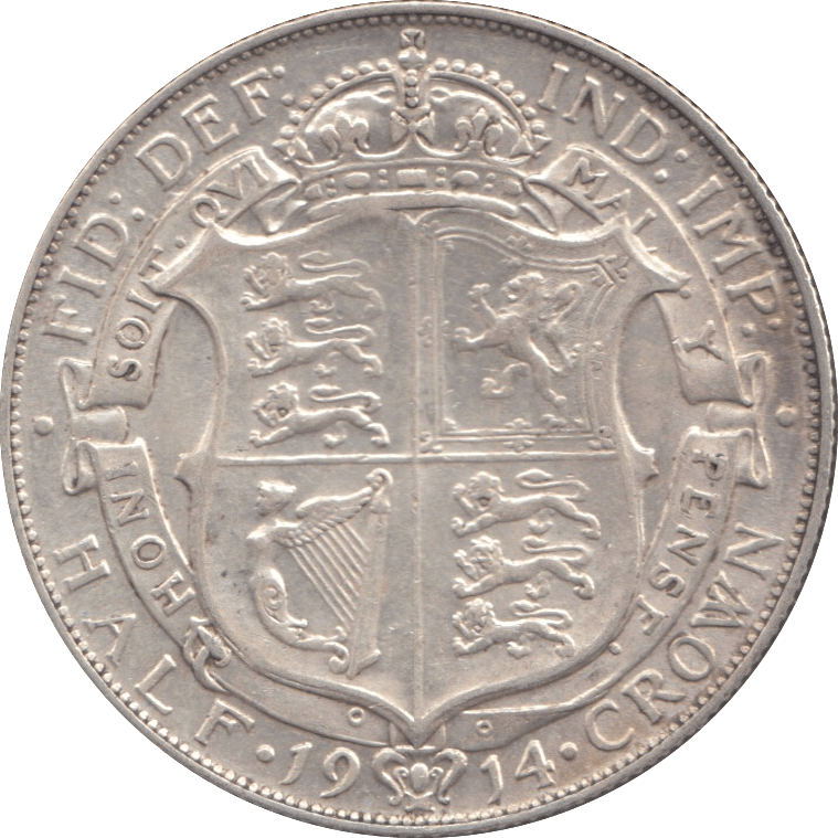 1914 HALFCROWN ( EF ) 4 - Halfcrown - Cambridgeshire Coins