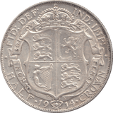 1914 HALFCROWN ( EF ) 4 - Halfcrown - Cambridgeshire Coins