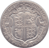 1914 HALFCROWN ( EF ) D - Halfcrown - Cambridgeshire Coins