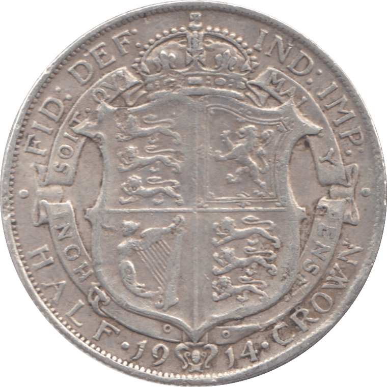 1914 HALFCROWN ( GF ) 10 - Halfcrown - Cambridgeshire Coins