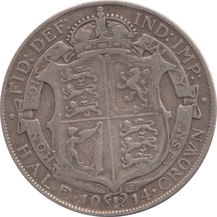 1914 HALFCROWN ( GF ) 1 - Halfcrown - Cambridgeshire Coins
