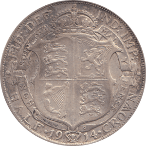 1914 HALFCROWN ( GF ) 4 - Halfcrown - Cambridgeshire Coins