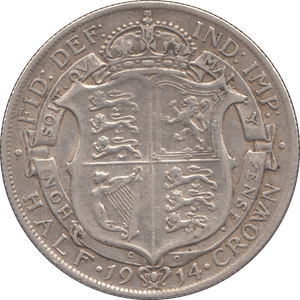 1914 HALFCROWN ( GF ) 8 - Halfcrown - Cambridgeshire Coins