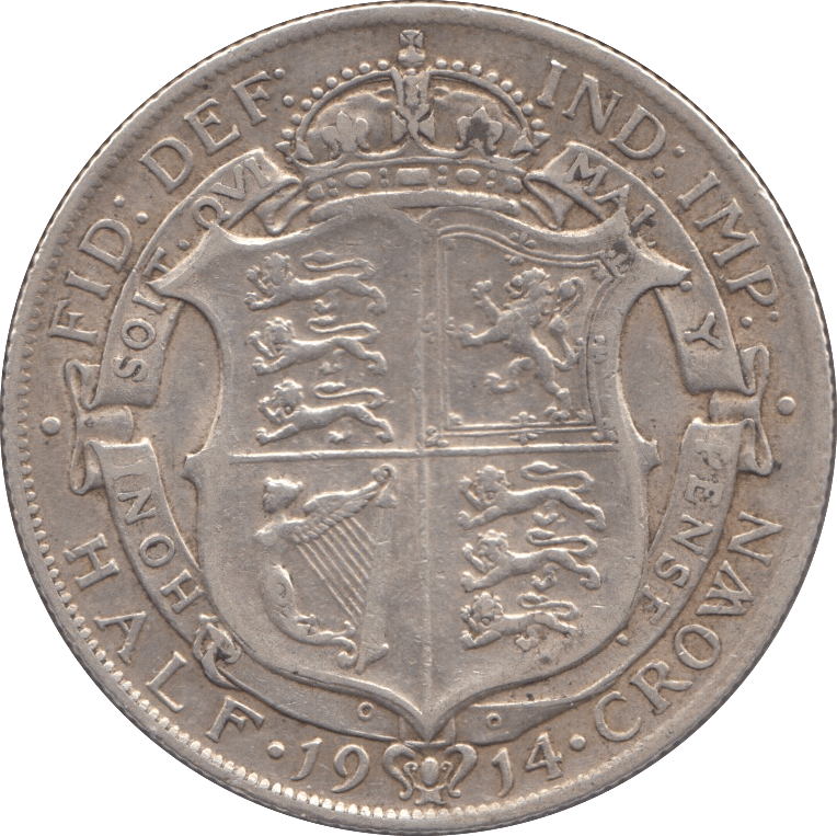 1914 HALFCROWN ( GF ) 8 - Halfcrown - Cambridgeshire Coins