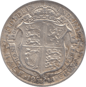 1914 HALFCROWN ( GVF ) 28 A - Halfcrown - Cambridgeshire Coins