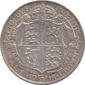 1914 HALFCROWN ( GVF ) 6 - Halfcrown - Cambridgeshire Coins
