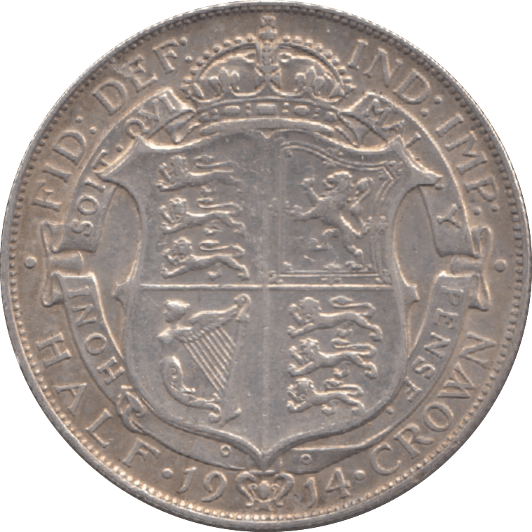 1914 HALFCROWN ( GVF ) 6 - Halfcrown - Cambridgeshire Coins