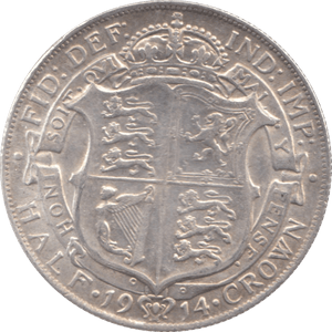 1914 HALFCROWN ( GVF ) 8 - Halfcrown - Cambridgeshire Coins