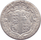 1914 HALFCROWN ( GVF ) A - Halfcrown - Cambridgeshire Coins