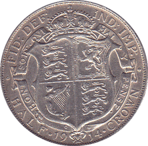 1914 HALFCROWN ( GVF ) C - Halfcrown - Cambridgeshire Coins
