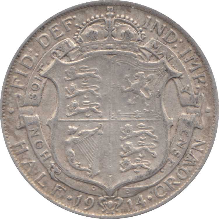 1914 HALFCROWN ( VF ) 3 - Halfcrown - Cambridgeshire Coins