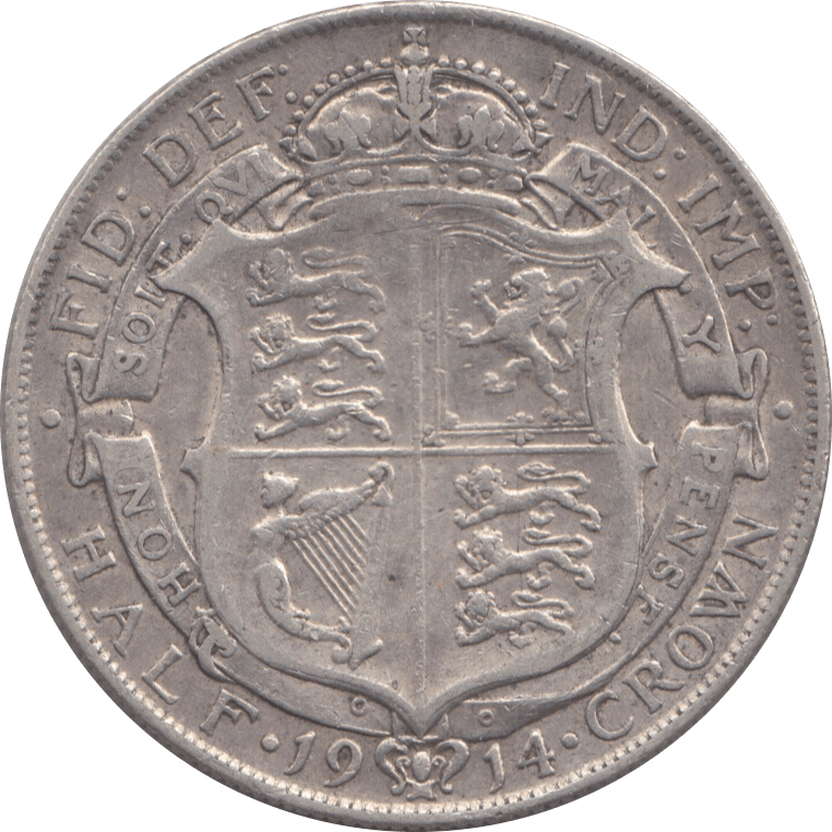 1914 HALFCROWN ( VF) 5 - Halfcrown - Cambridgeshire Coins