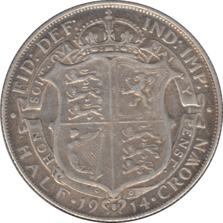 1914 HALFCROWN ( VF ) 7 - Halfcrown - Cambridgeshire Coins