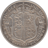 1914 HALFCROWN ( VF ) 7 - Halfcrown - Cambridgeshire Coins