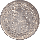 1914 HALFCROWN ( VF ) - Halfcrown - Cambridgeshire Coins